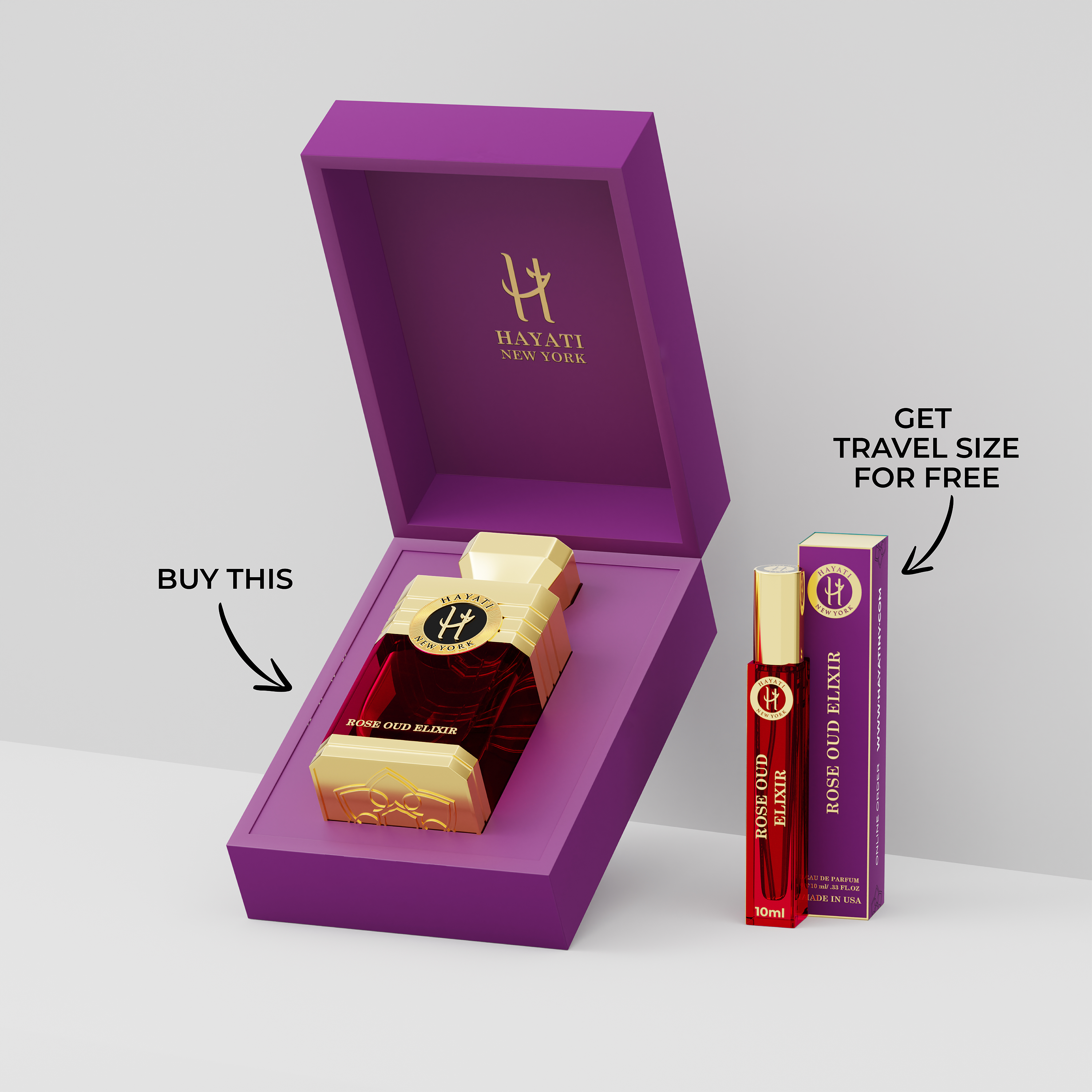 ROSE OUD ELIXIR  and FREE Travel Perfume - Special