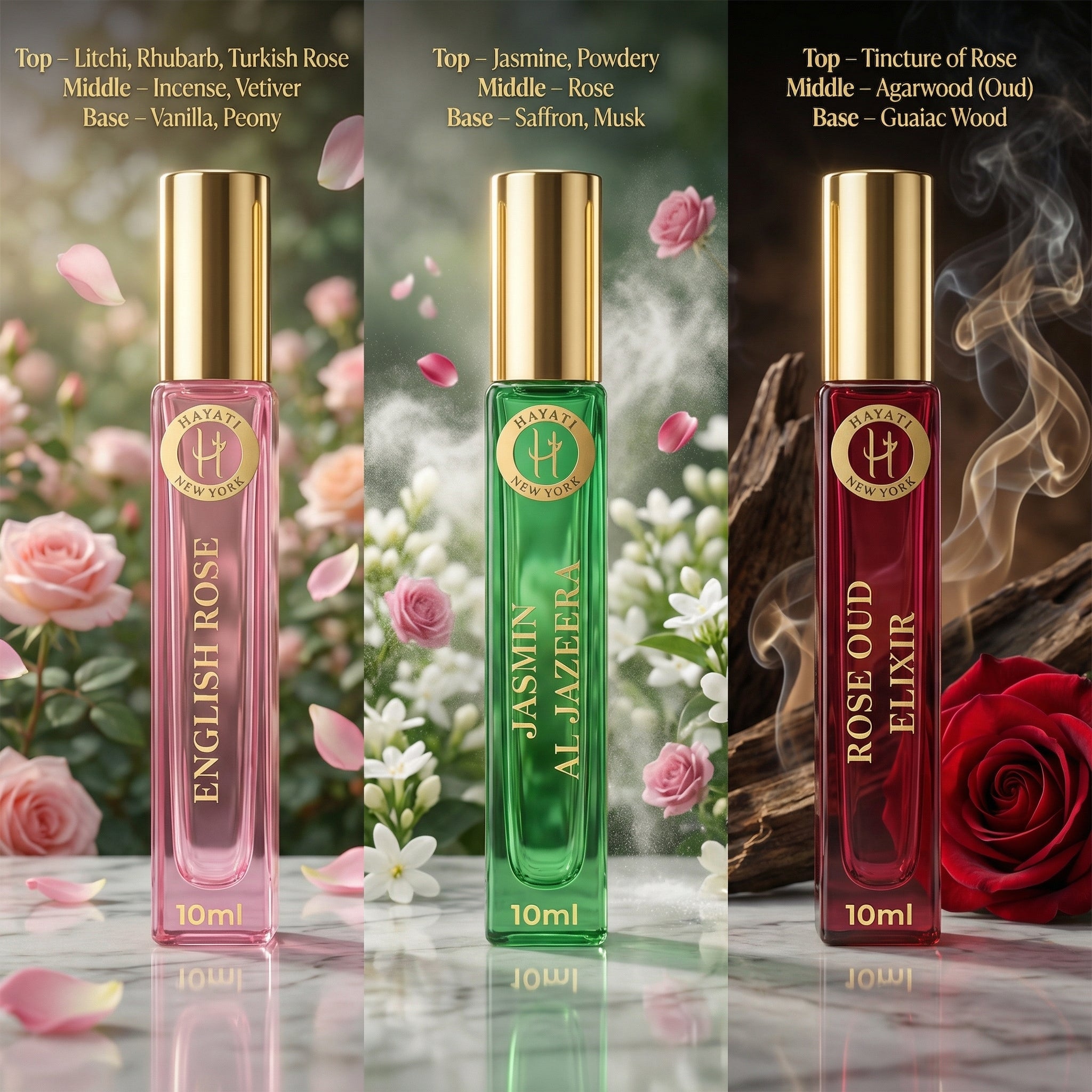 Women's Travel Perfume Set – 3 × 10 ml